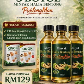 3 BOTOL MINYAK HALIA BENTONG + FREE GIFT